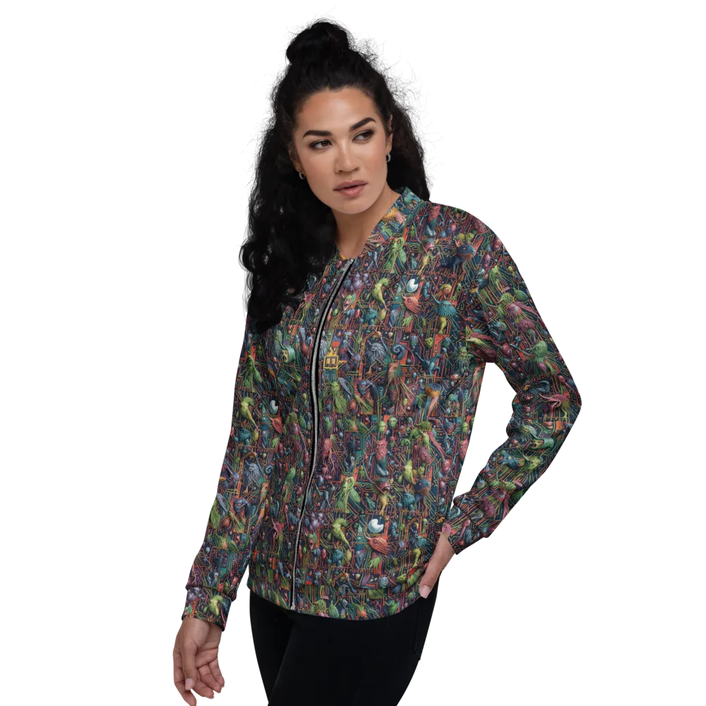 Circuit Beastiary on Bomber Jacket — Back print