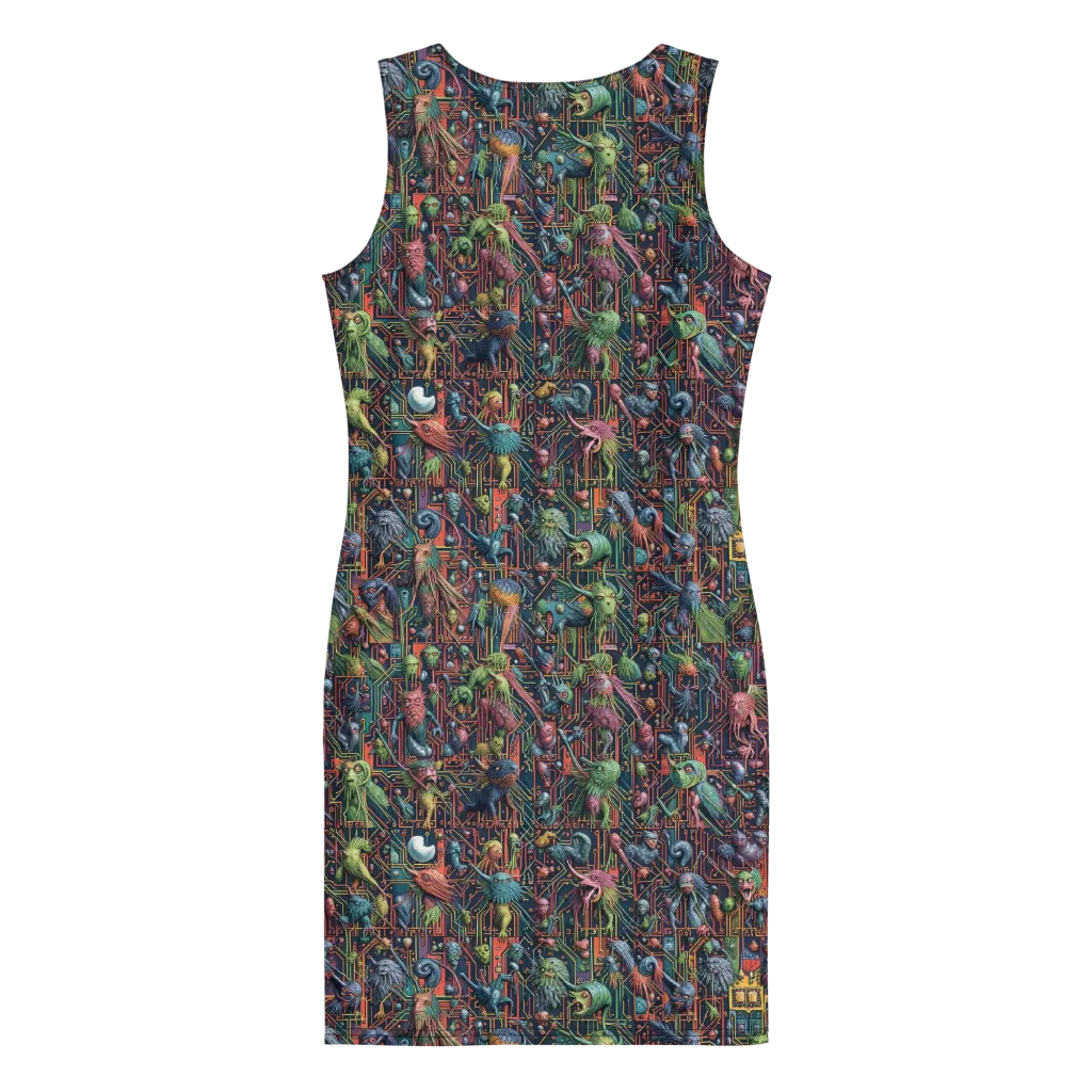 Circuit Beastiary on Bodycon Dress — Print file