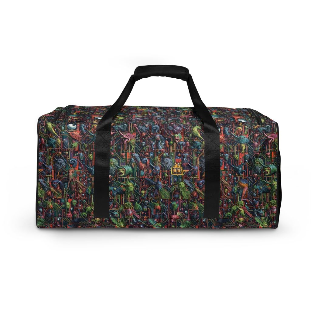 Circuit Beastiary on Duffle Bag — Back print