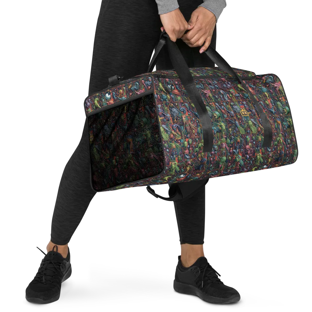 Circuit Beastiary on Duffle Bag — Right Front