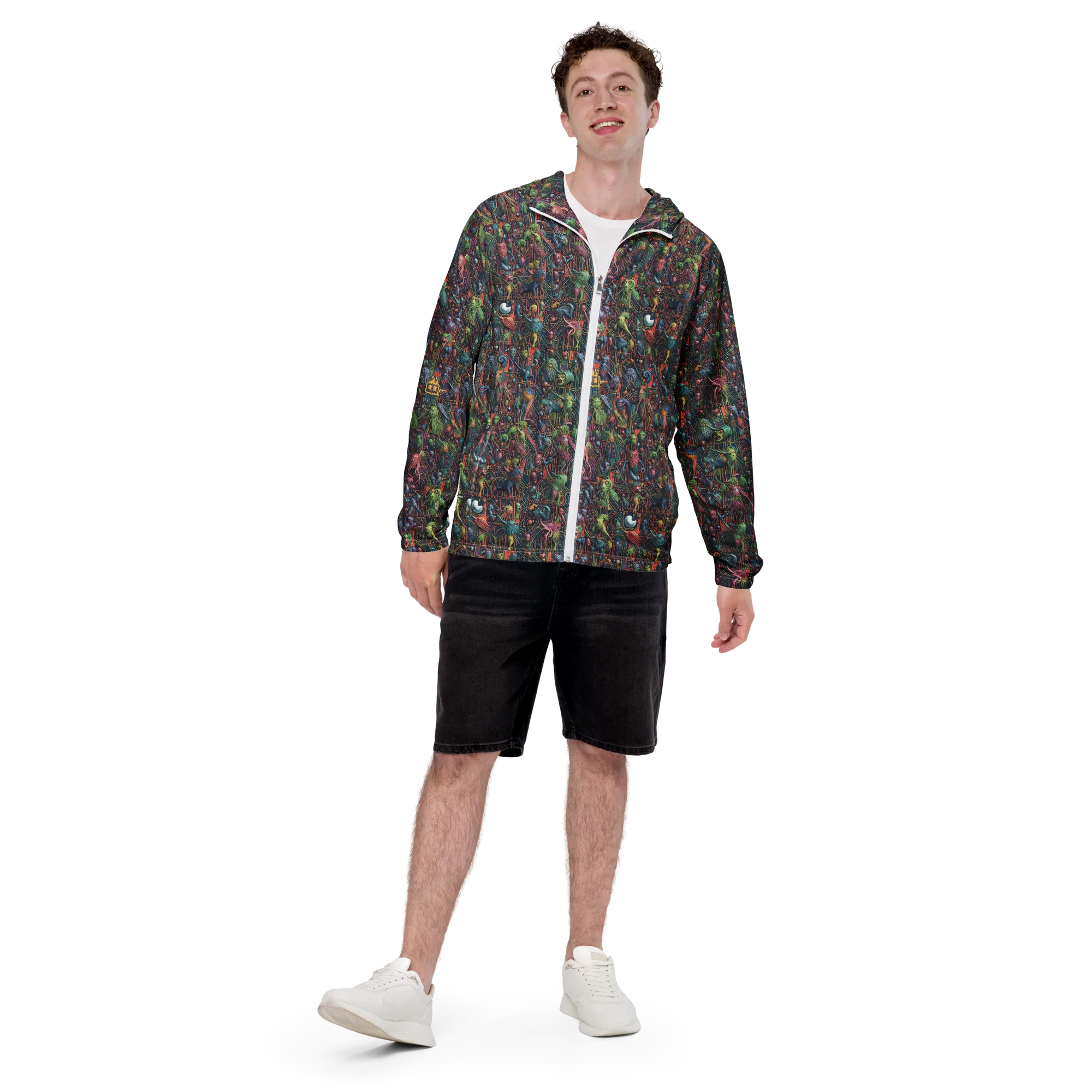 Circuit Beastiary on Men's Windbreaker — Front print