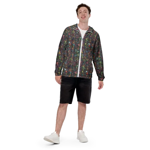 Circuit Beastiary on a Men's Windbreaker