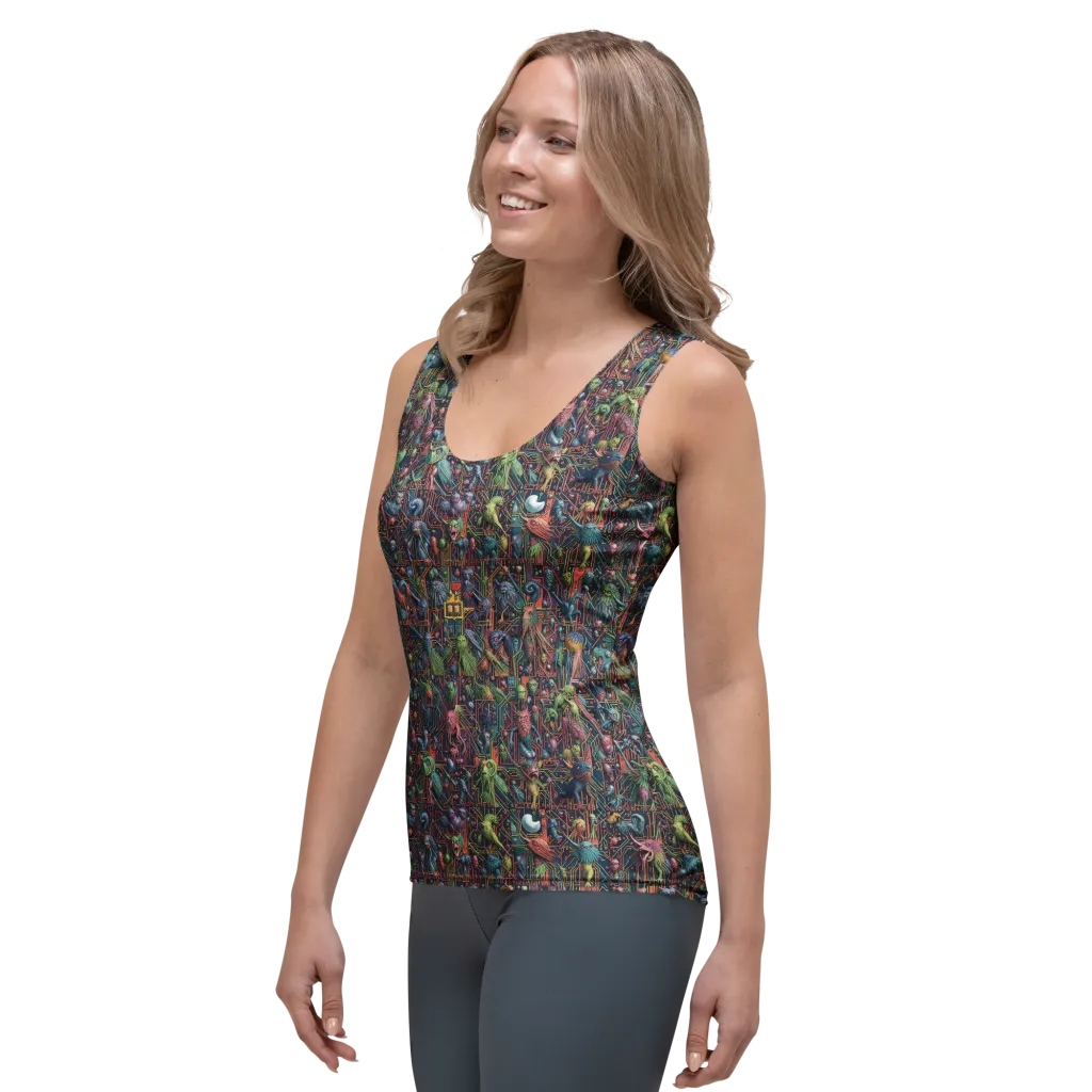 Circuit Beastiary on Women's Tank Top — Left Front