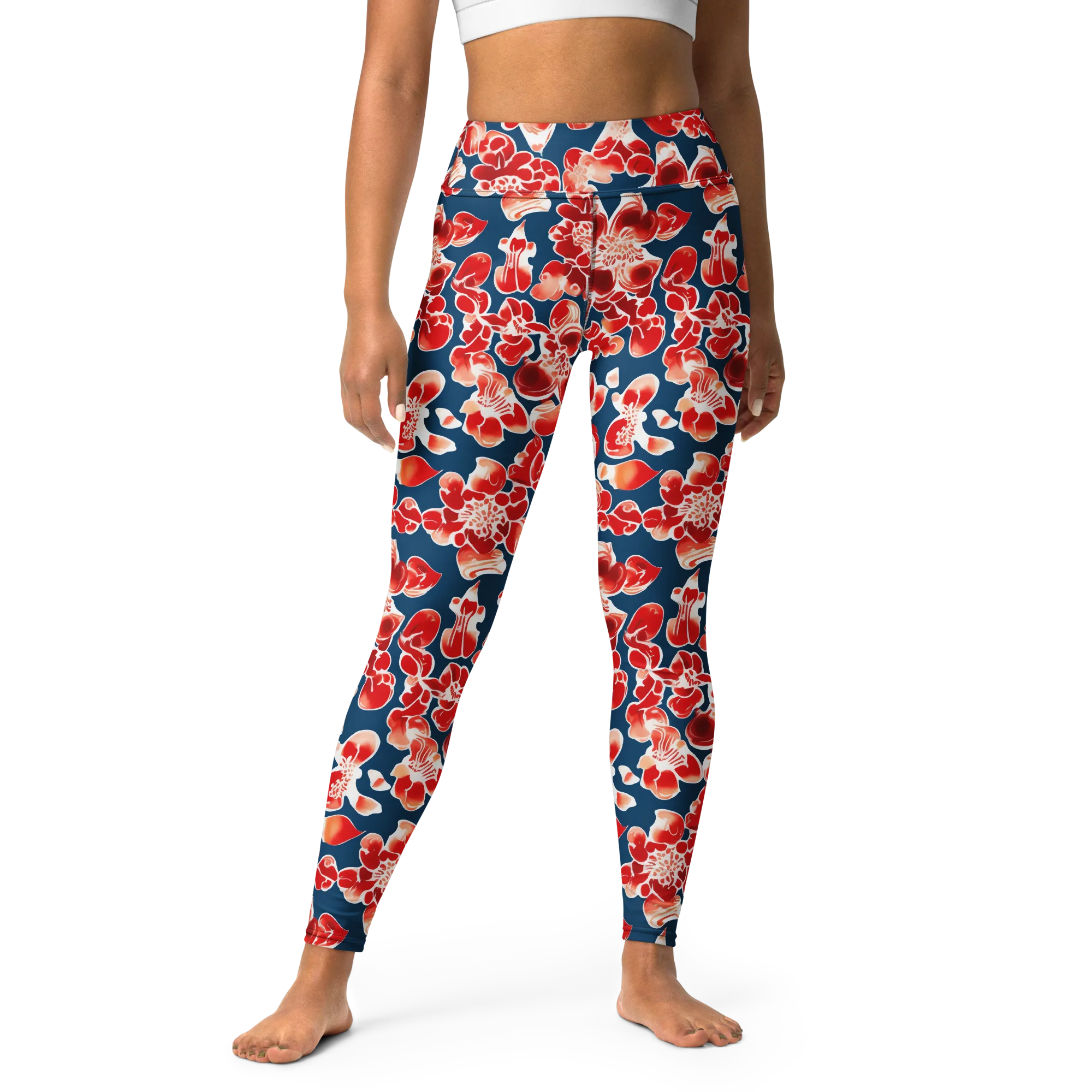 Crimson Midnight on Yoga Leggings — Print file