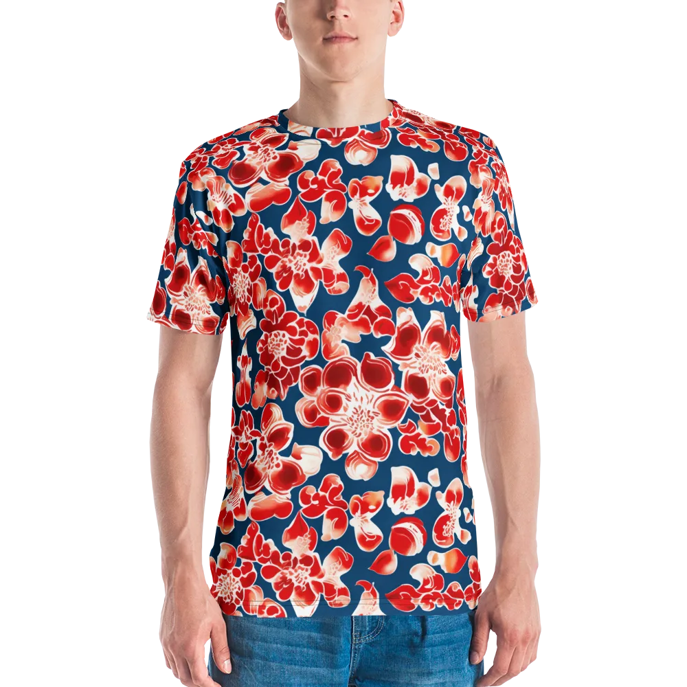 Crimson Midnight on Men's Crew Neck T-Shirt — Front