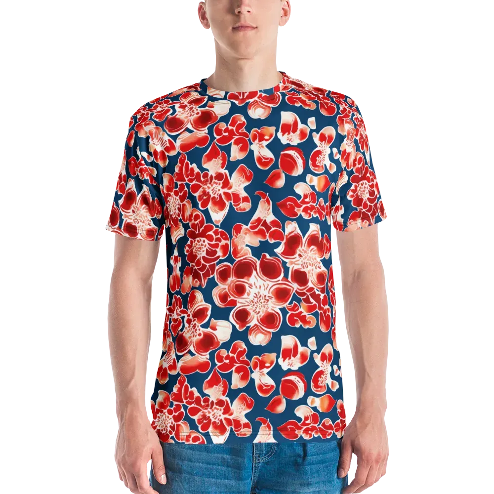 Crimson Midnight on Men's Crew Neck T-Shirt — Front