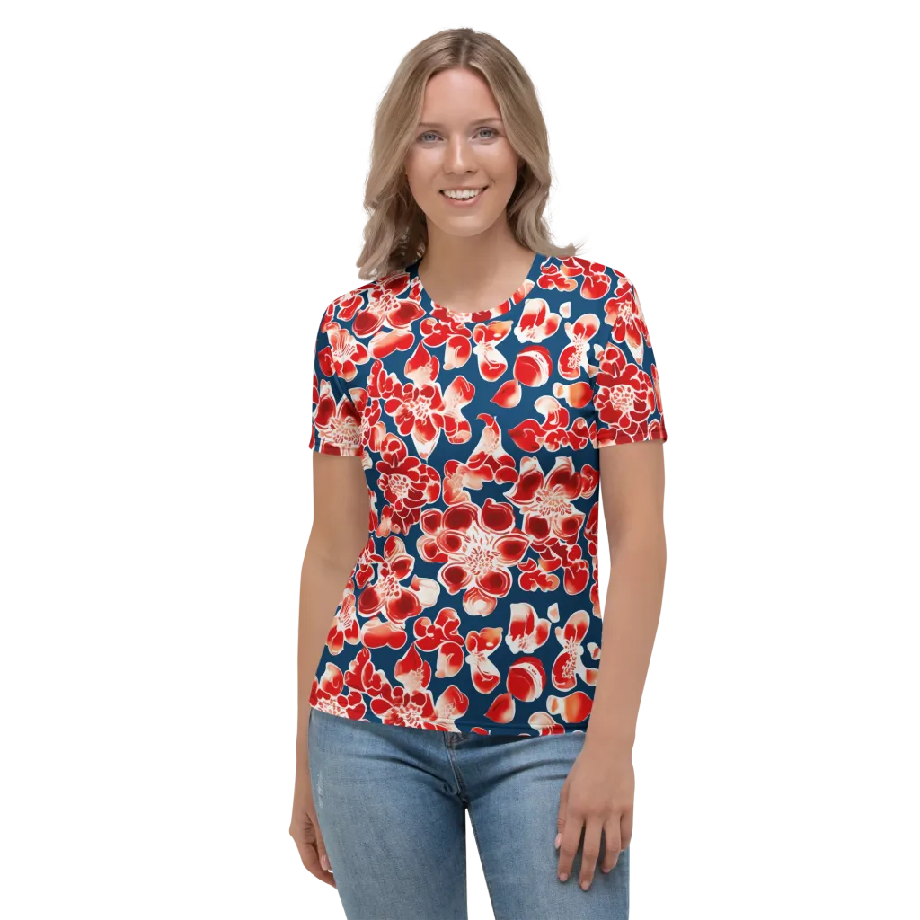 Crimson Midnight on Women's Crew Neck T-Shirt — Front