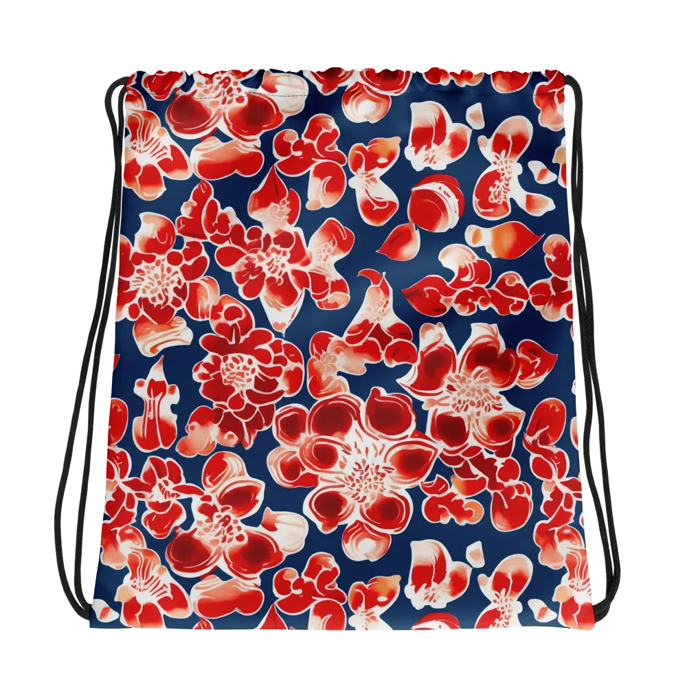 Crimson Midnight on Drawstring Bag — Mockup