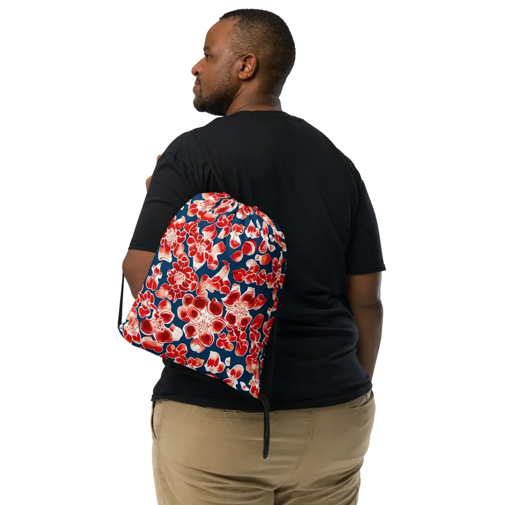 Crimson Midnight on Drawstring Bag — Print file
