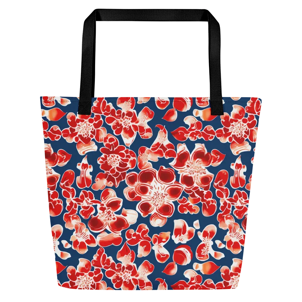 Crimson Midnight on Large Tote Bag W/ Pocket — Front