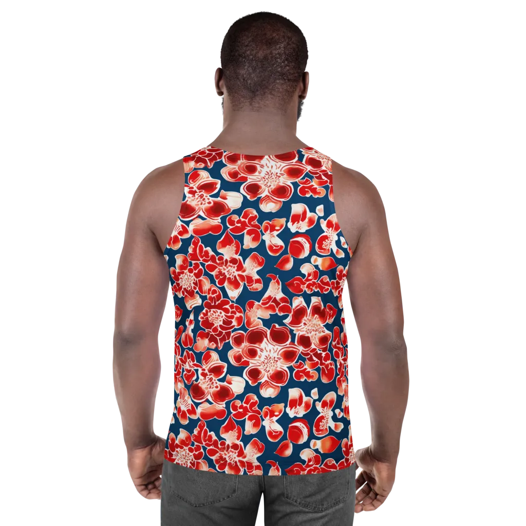 Crimson Midnight on Men's Tank Top — Back print