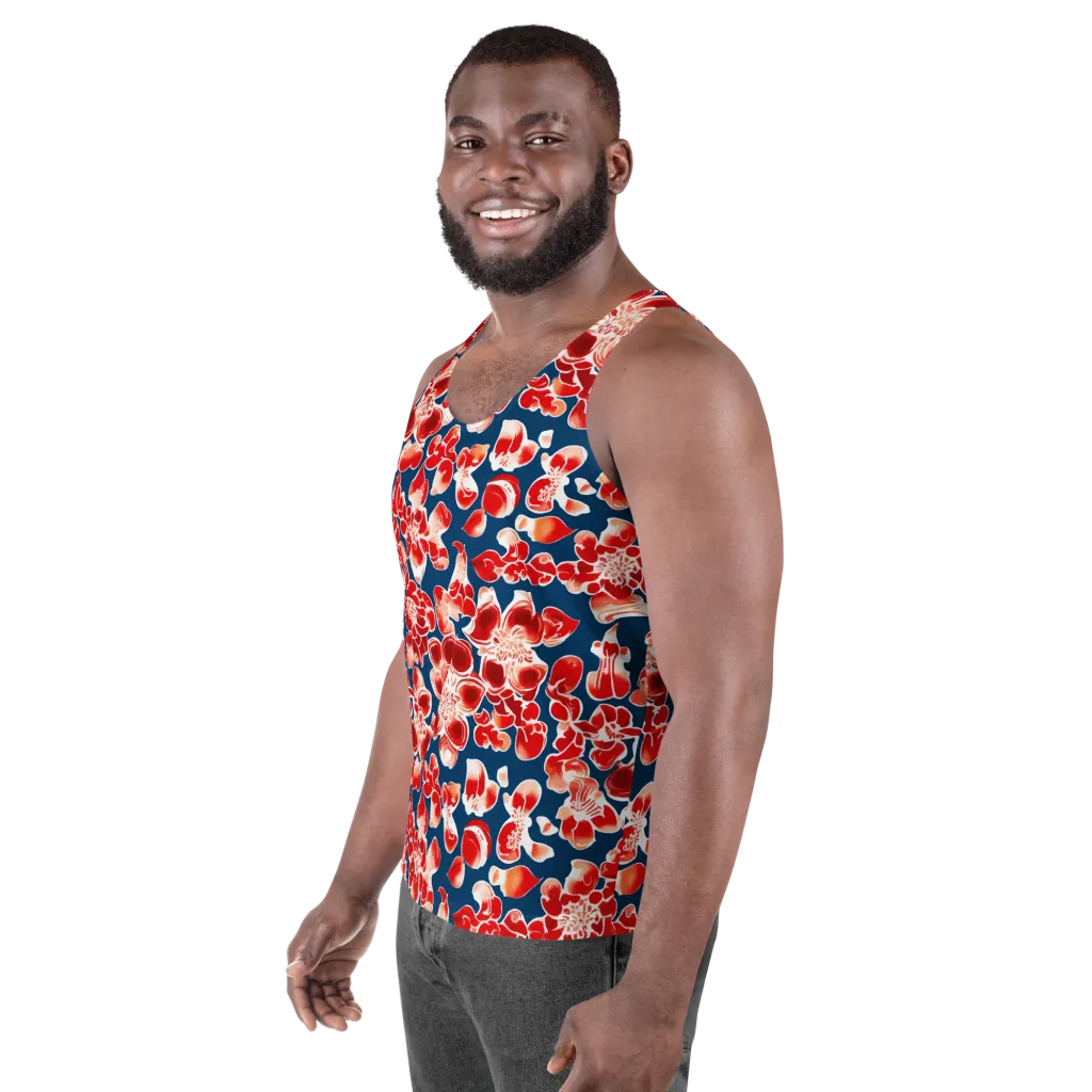 Crimson Midnight on Men's Tank Top — Left Front