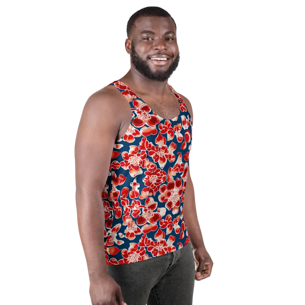 Crimson Midnight on Men's Tank Top — Right Front