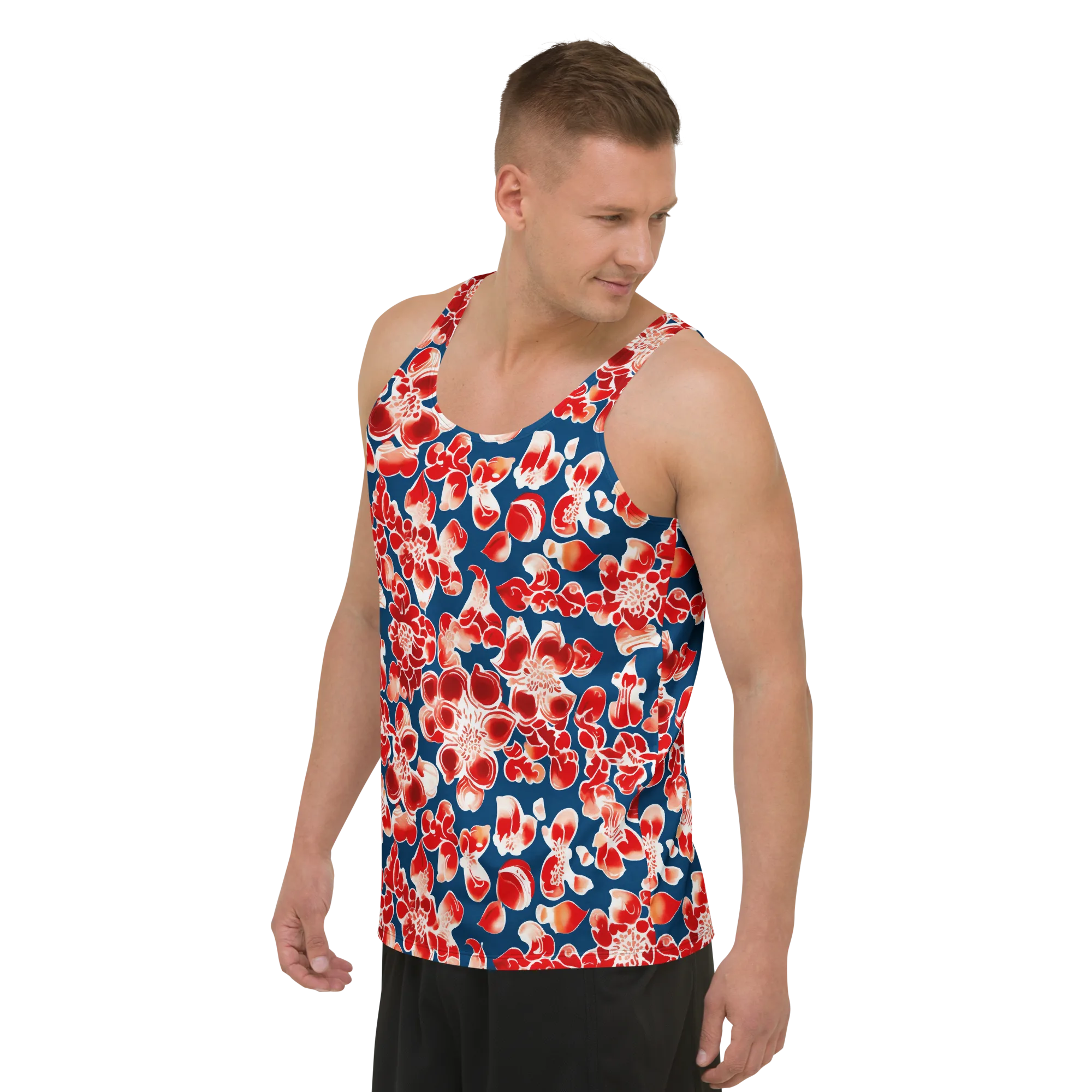 Crimson Midnight on Men's Tank Top — Front print