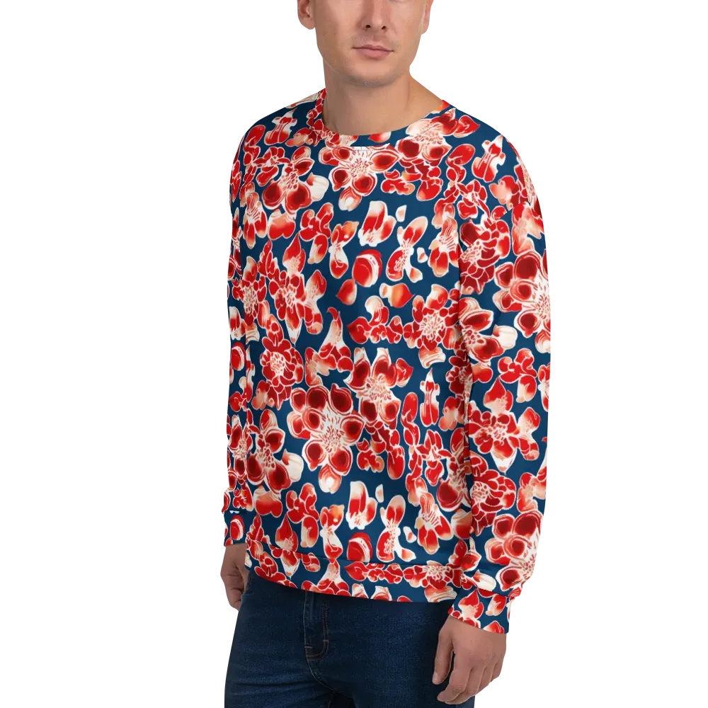 Crimson Midnight on Sweatshirt — Left Front