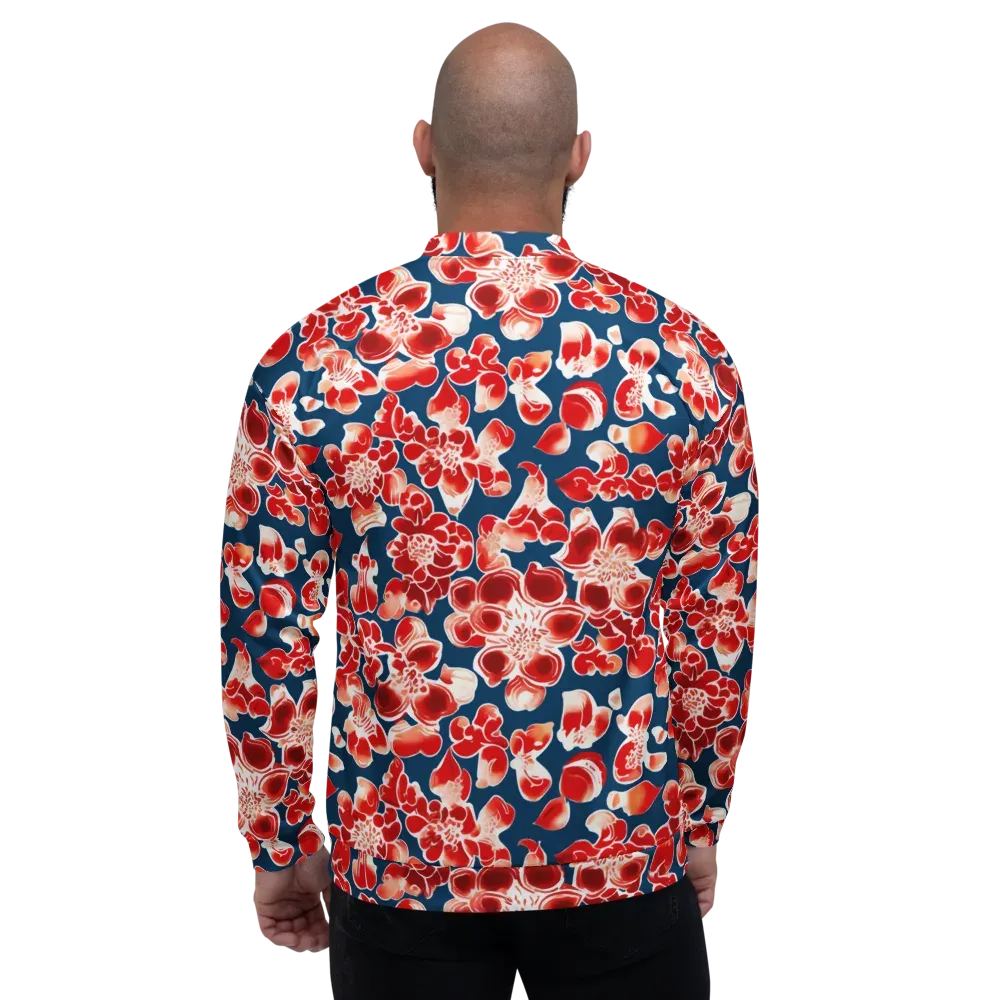 Crimson Midnight on Bomber Jacket — Back