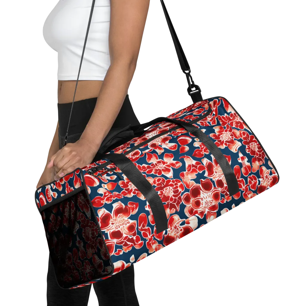 Crimson Midnight on Duffle Bag — Front
