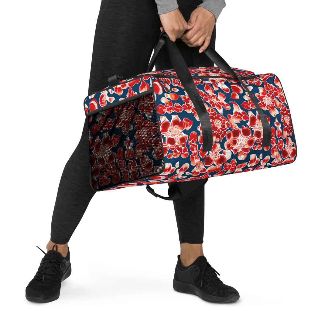 Crimson Midnight on Duffle Bag — Right Front