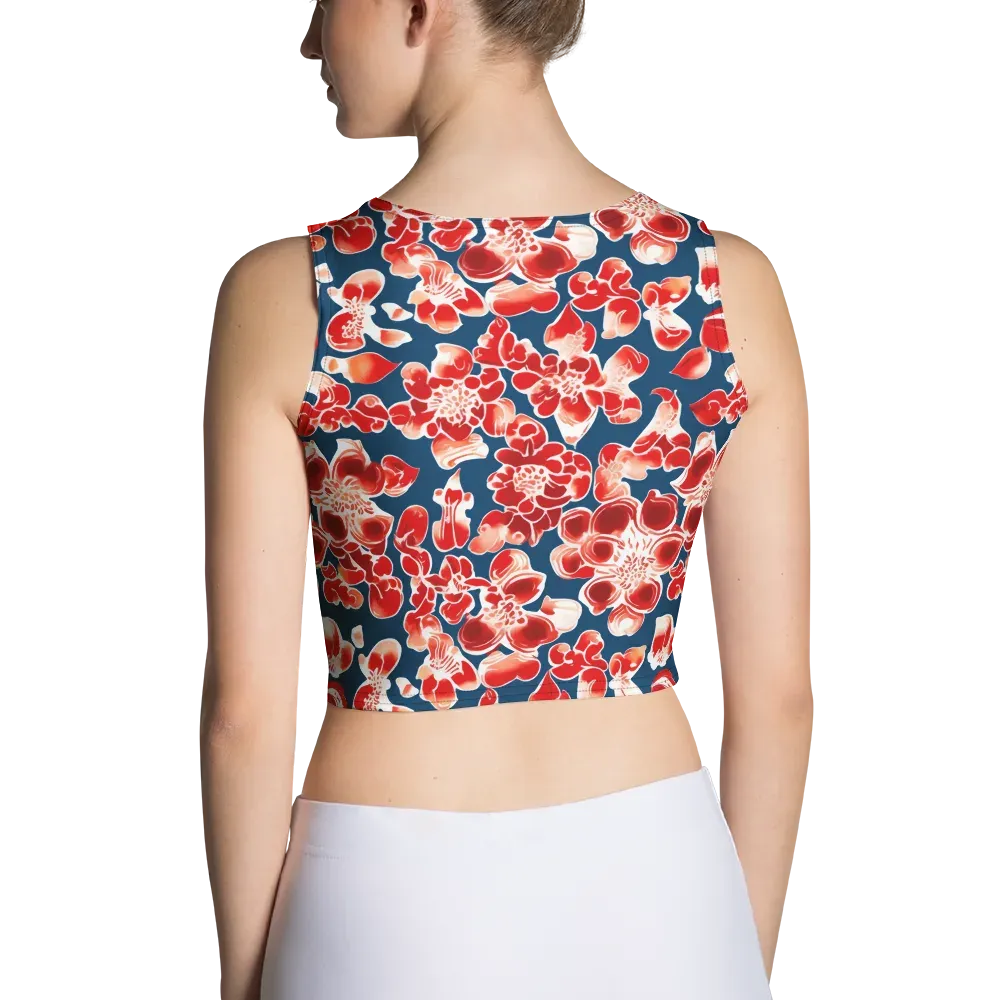 Crimson Midnight on Crop Top — Back
