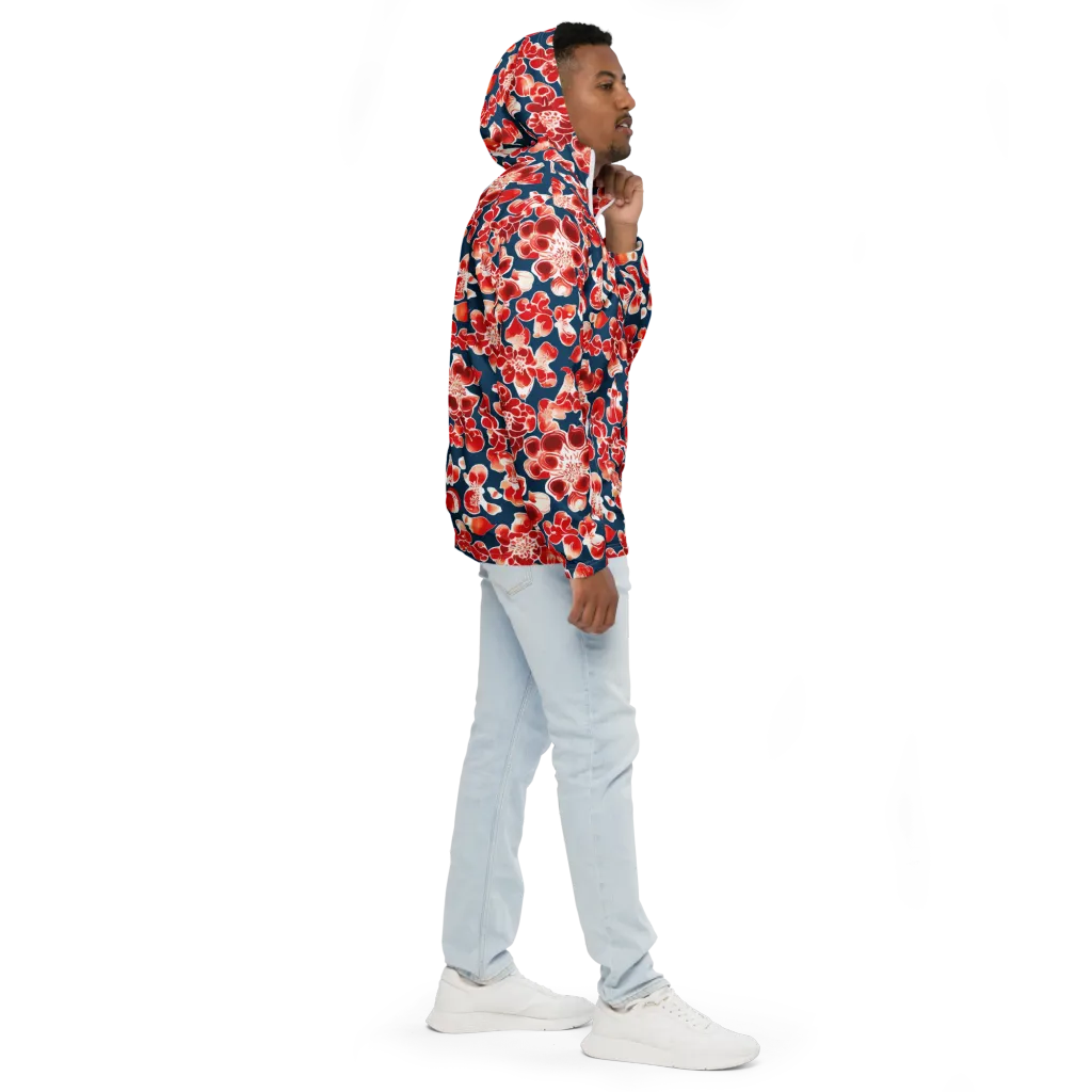Crimson Midnight on Men's Windbreaker — Right