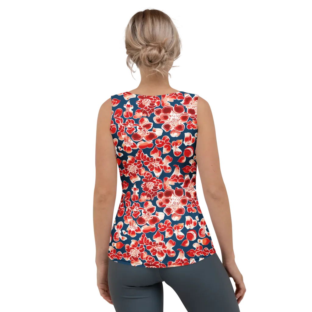 Crimson Midnight on Women's Tank Top — Back