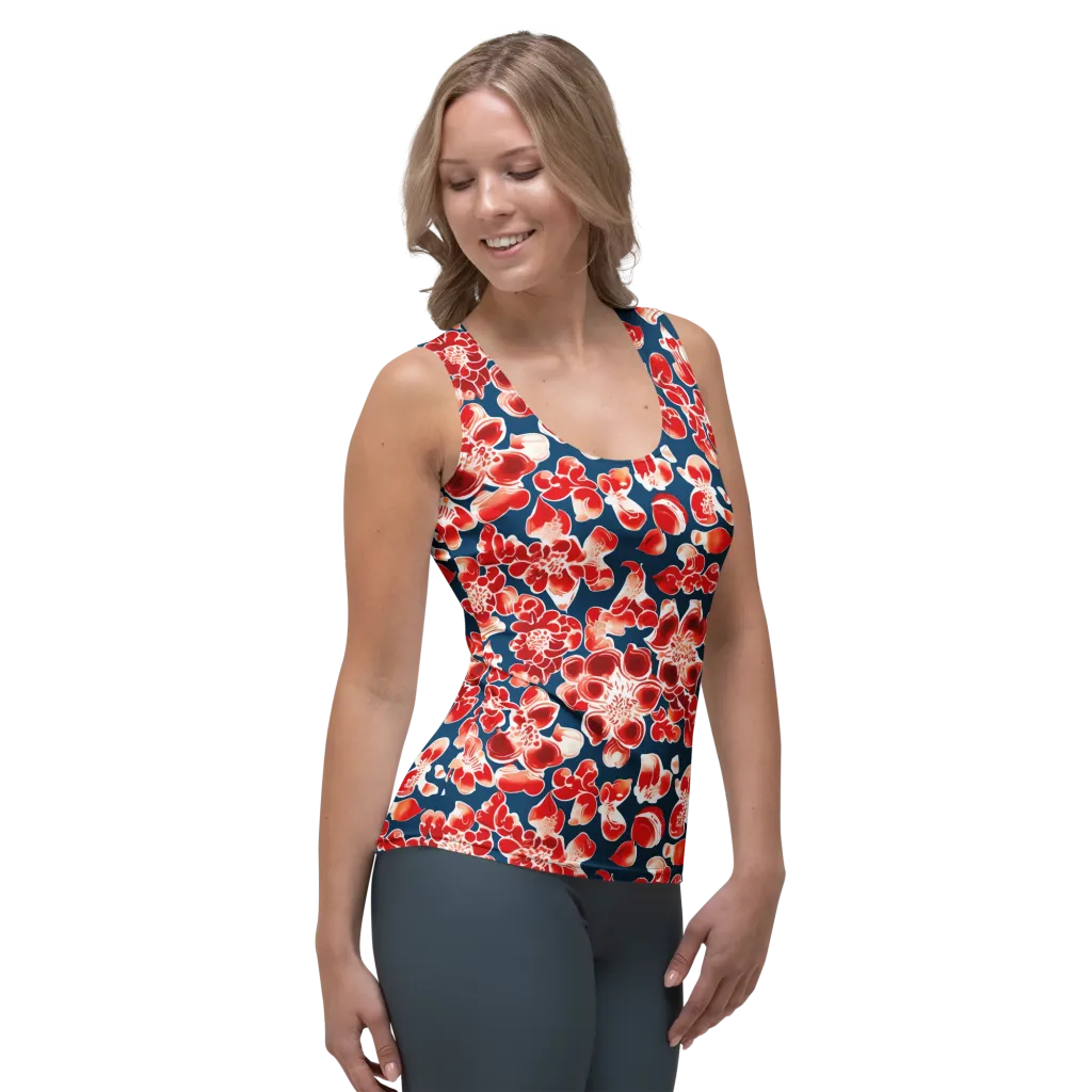 Crimson Midnight on Women's Tank Top — Right Front