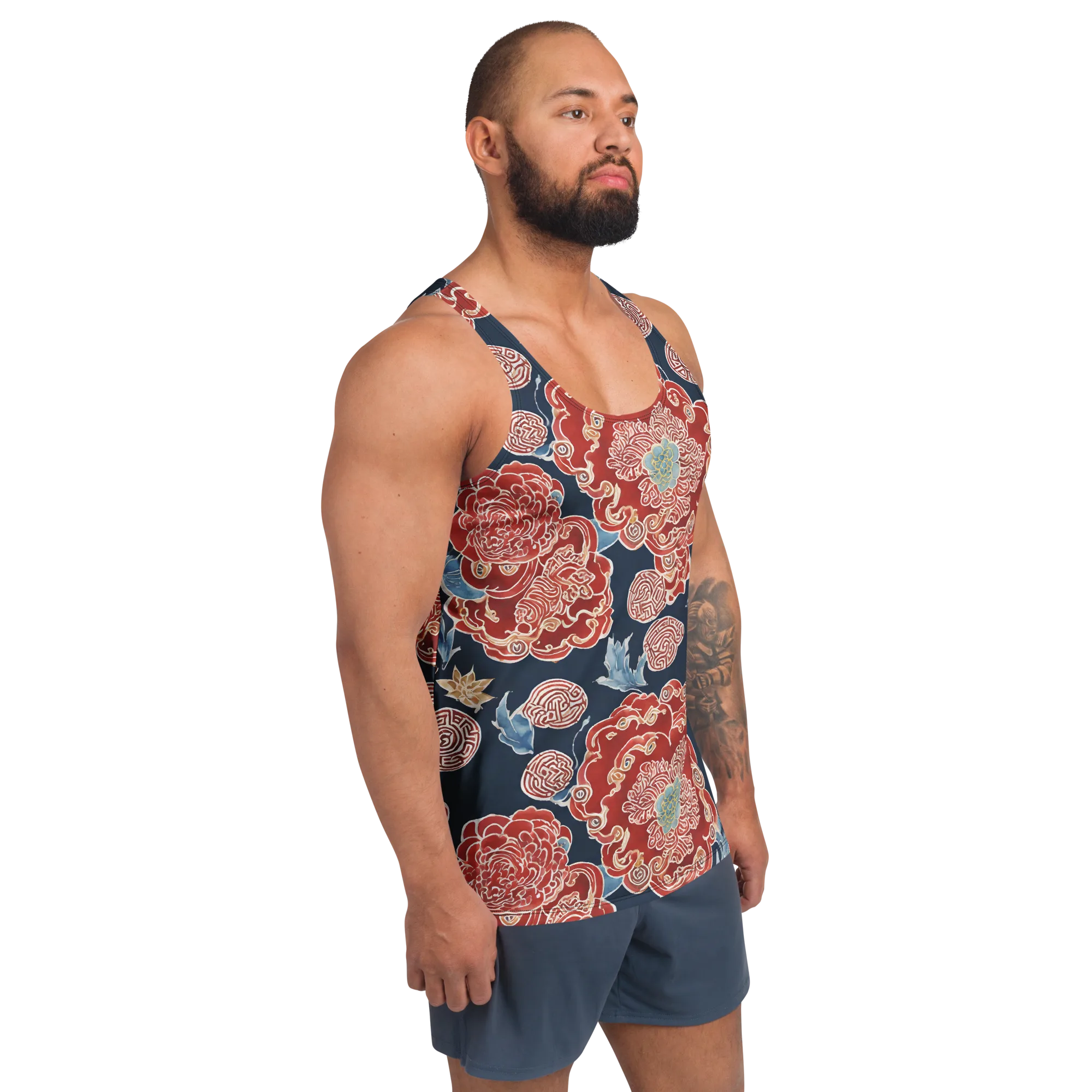 Crimson Labyrinth on Men's Tank Top — Front print