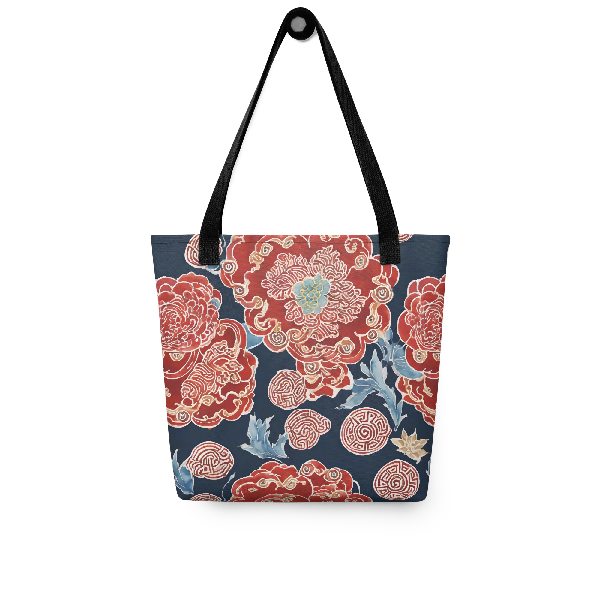 Crimson Labyrinth on Tote Bag — Front