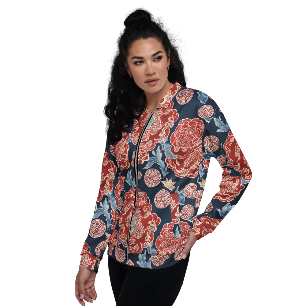 Crimson Labyrinth on Bomber Jacket — Back print