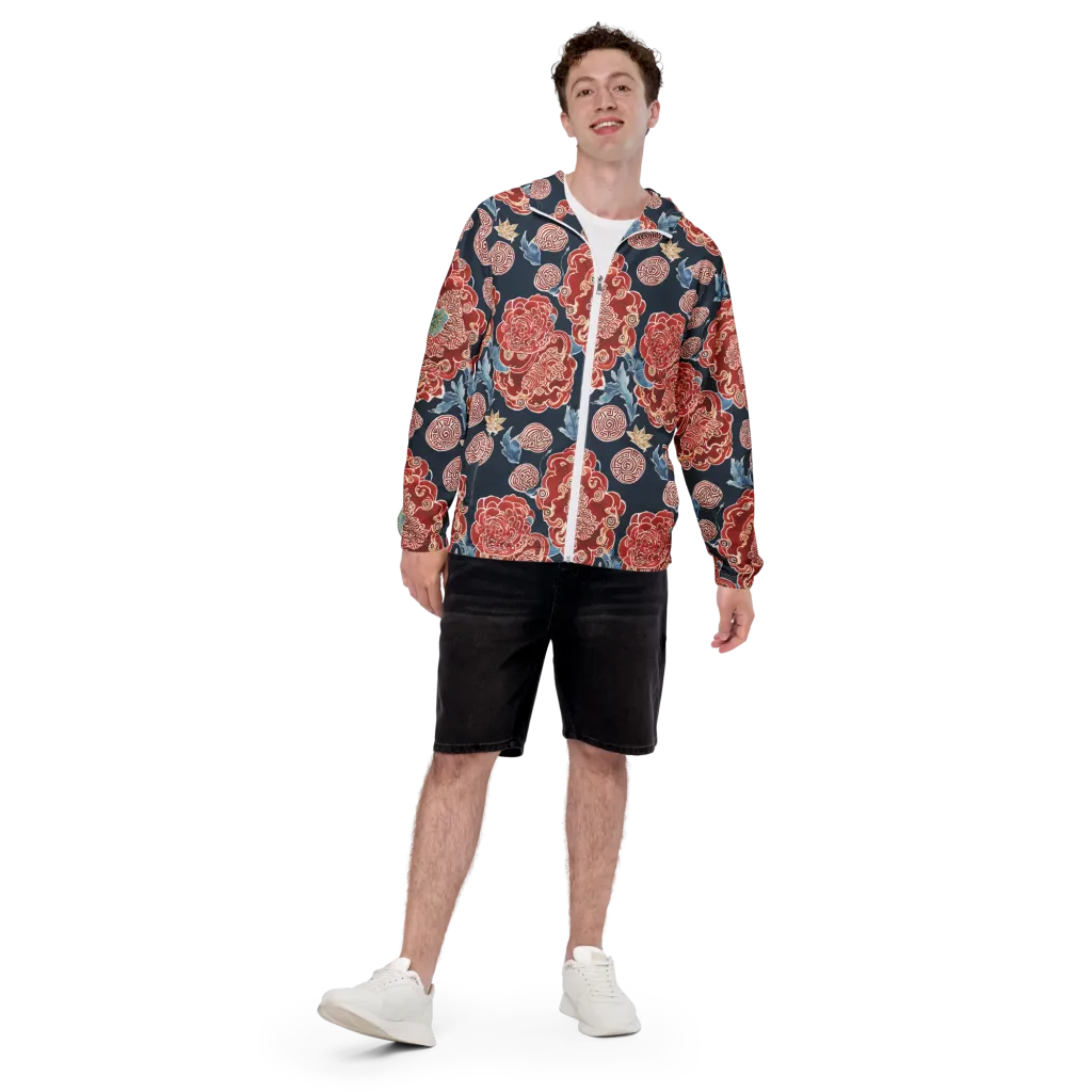 Crimson Labyrinth on Men's Windbreaker — Front print
