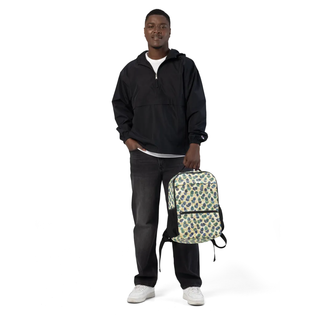Golden Leaf Drift on Utility Backpack — Front