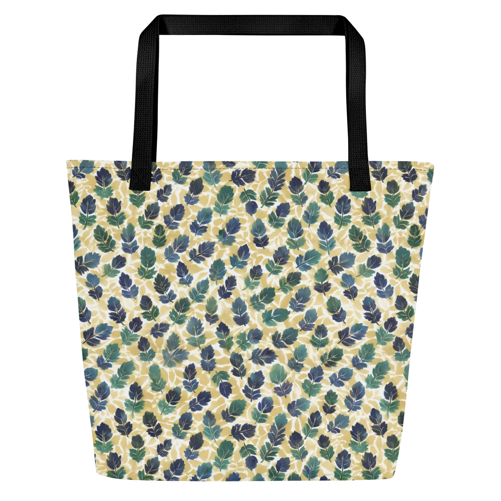 Golden Leaf Drift on Large Tote Bag W/ Pocket — Front