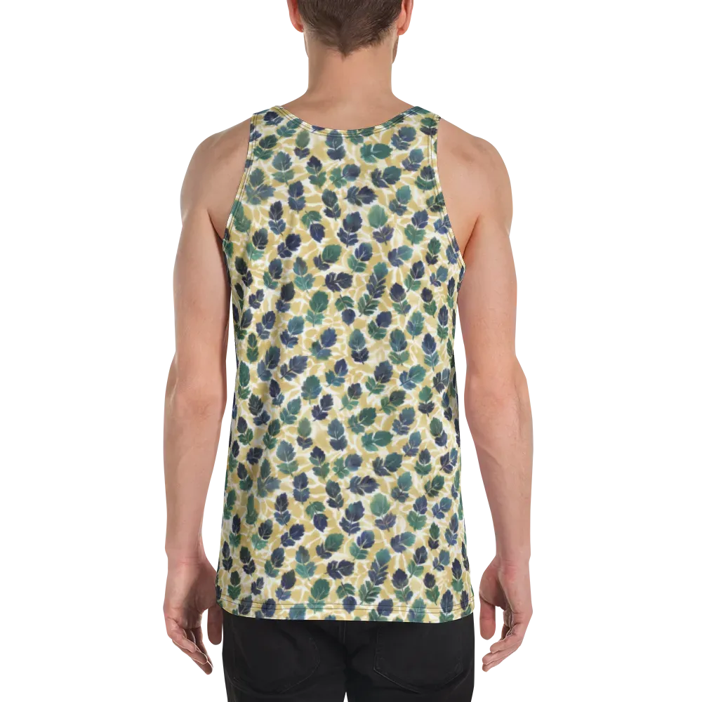 Golden Leaf Drift on Men's Tank Top — Back