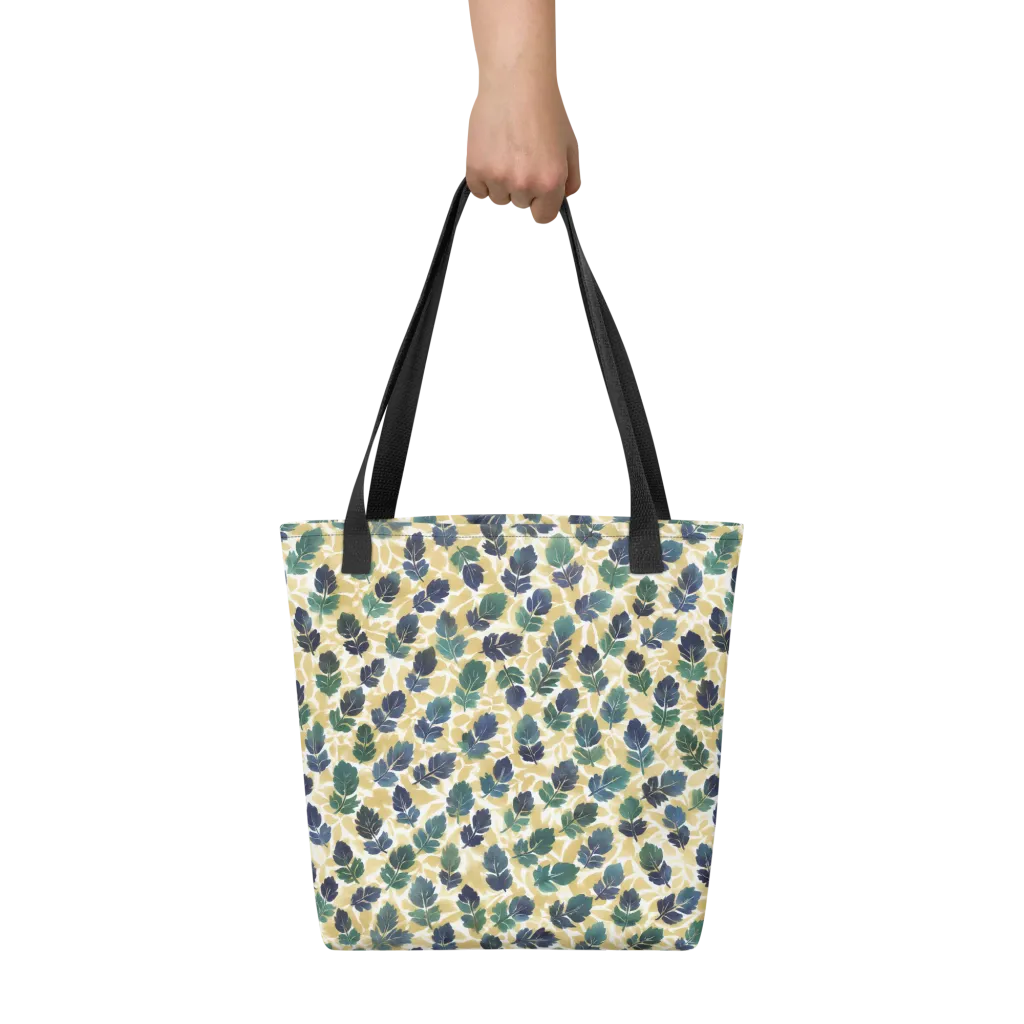 Golden Leaf Drift on Tote Bag — Print file