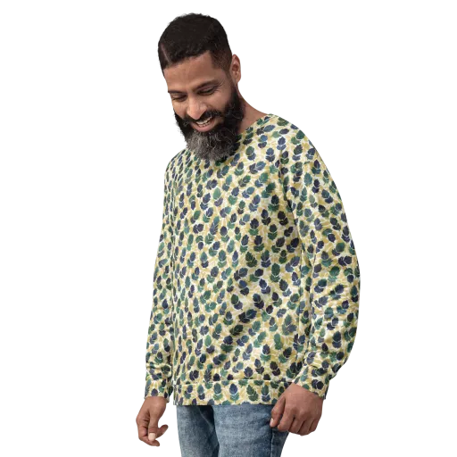 Golden Leaf Drift on a Sweatshirt