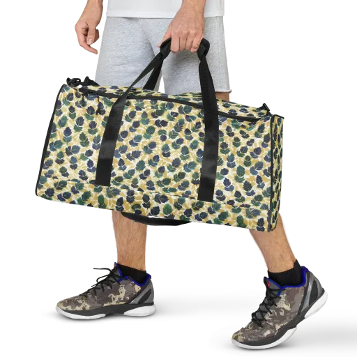 Golden Leaf Drift on a Duffle Bag
