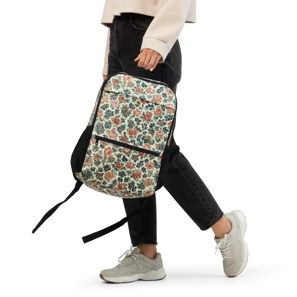 Twilight Rose Garden on Utility Backpack — Front 2