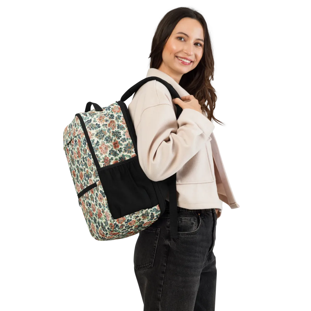 Twilight Rose Garden on Utility Backpack — Right