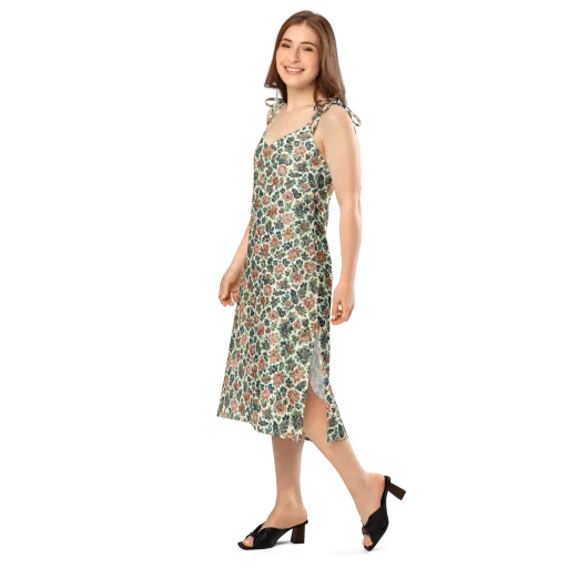 Twilight Rose Garden on a Slip Dress
