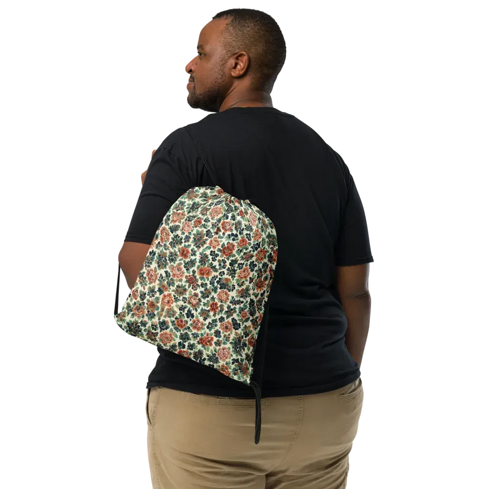 Twilight Rose Garden on Drawstring Bag — Print file