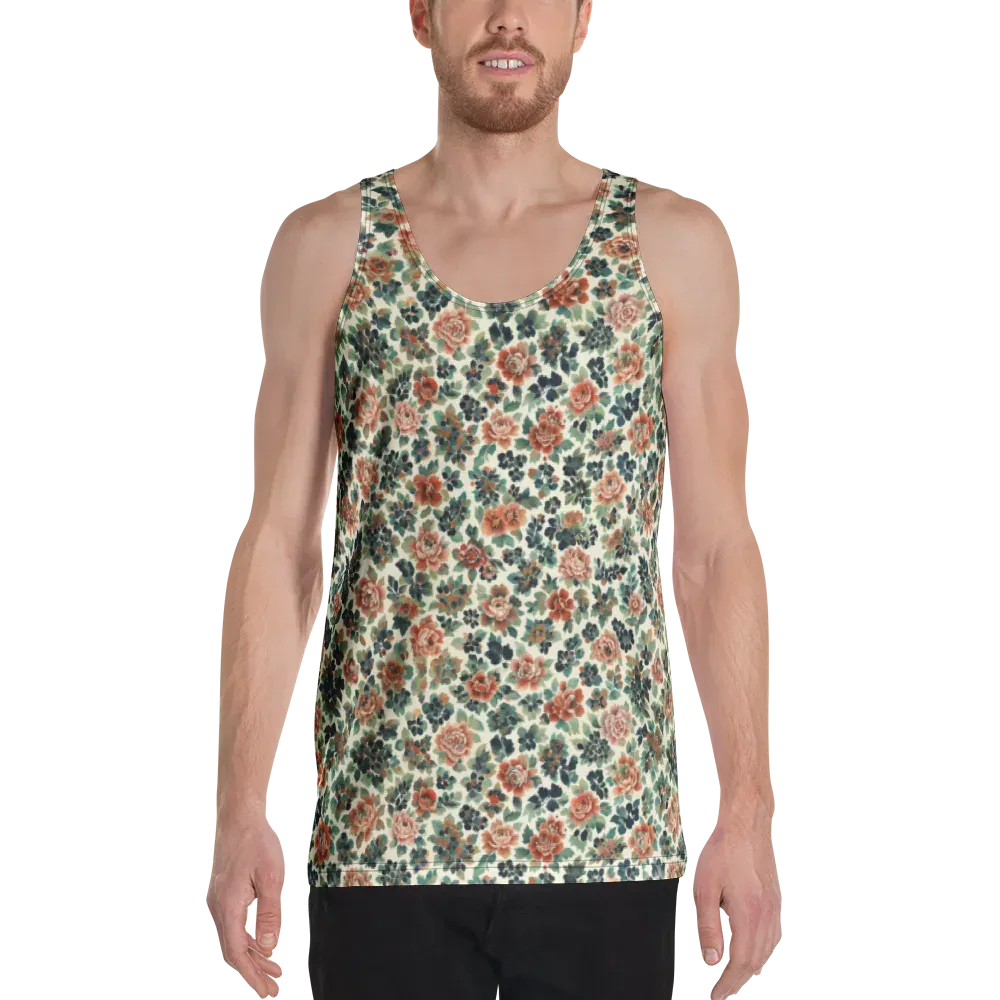 Twilight Rose Garden on Men's Tank Top — Front
