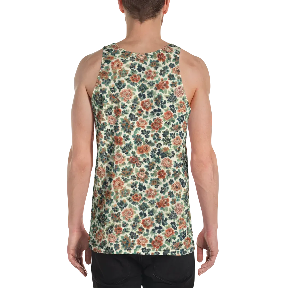 Twilight Rose Garden on Men's Tank Top — Back