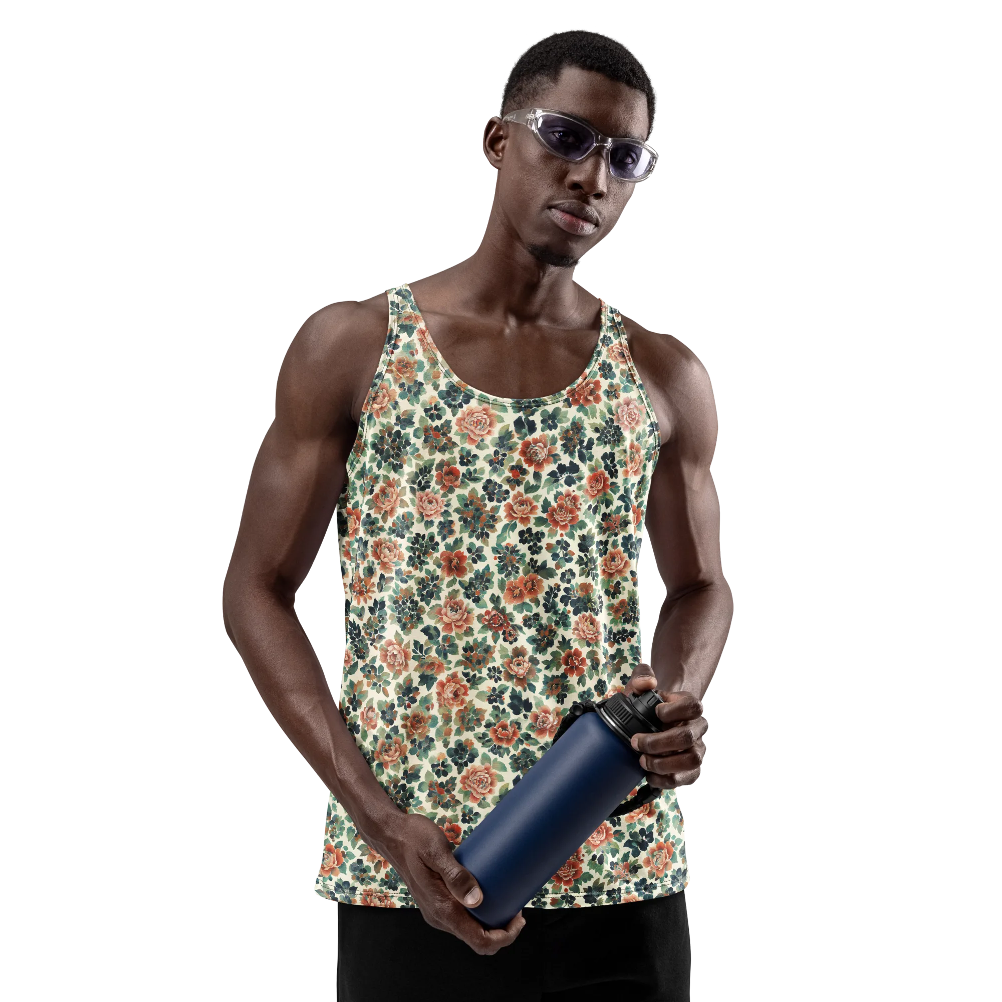 Twilight Rose Garden on Men's Tank Top — Front print