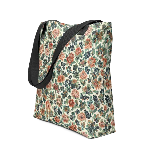 Twilight Rose Garden on a Tote Bag