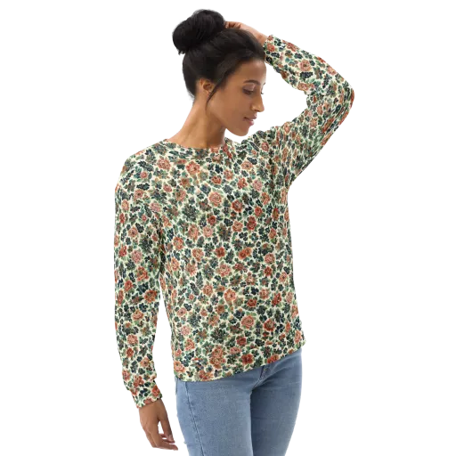 Twilight Rose Garden on a Sweatshirt