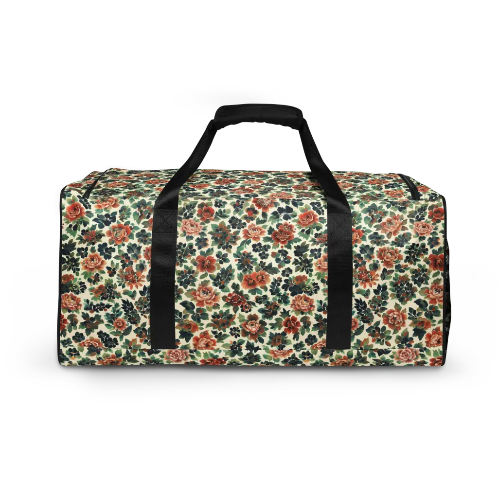 Twilight Rose Garden on Duffle Bag — Back print