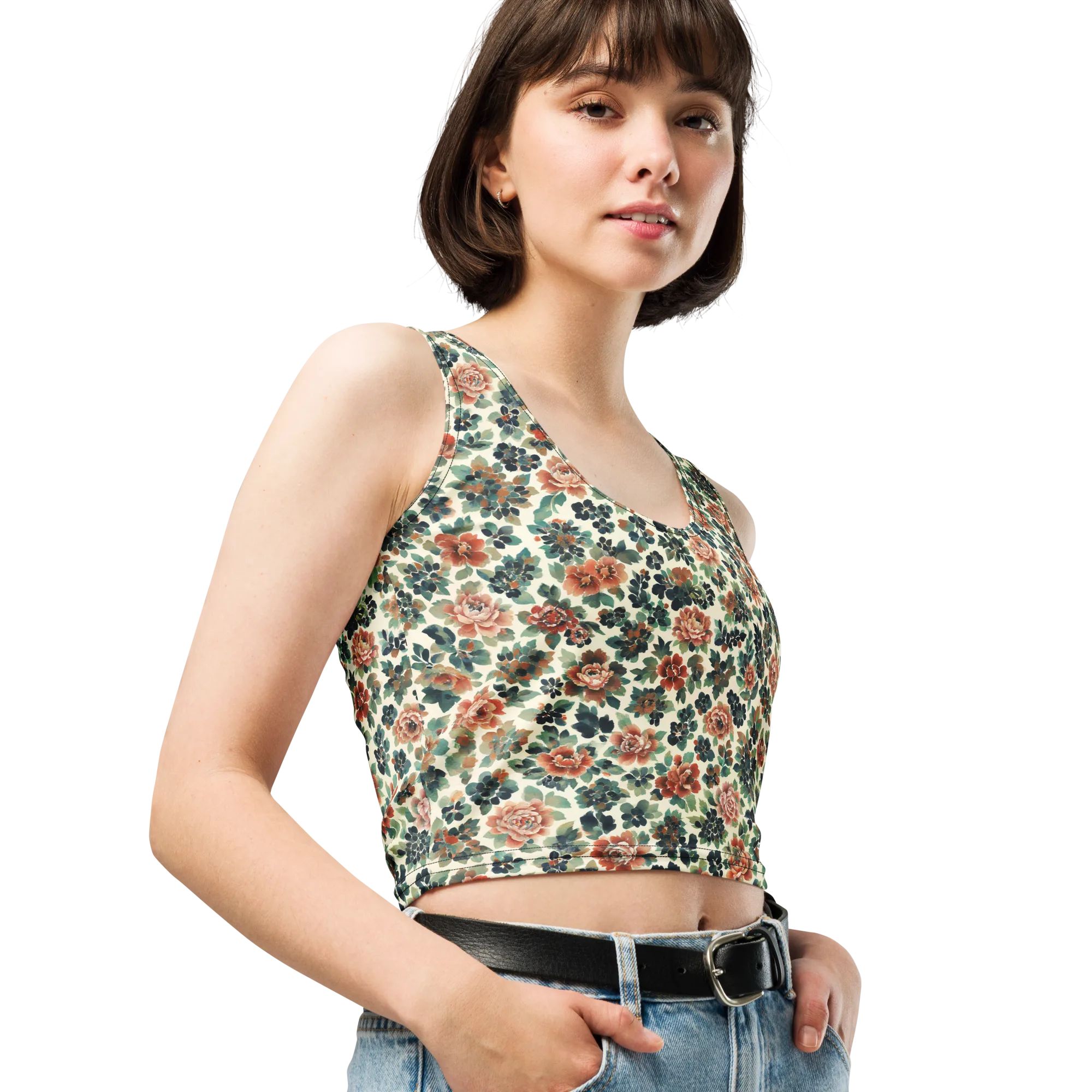 Twilight Rose Garden on Crop Top — Print file