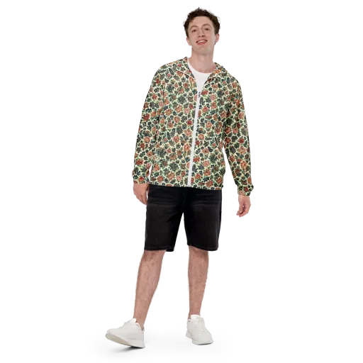 Twilight Rose Garden on a Men's Windbreaker