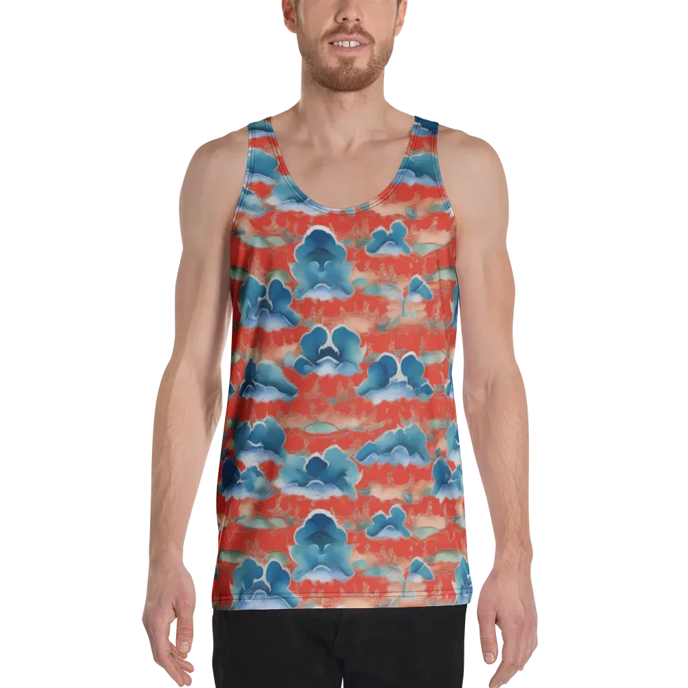 Vermilion Cloudscape on Men's Tank Top — Front