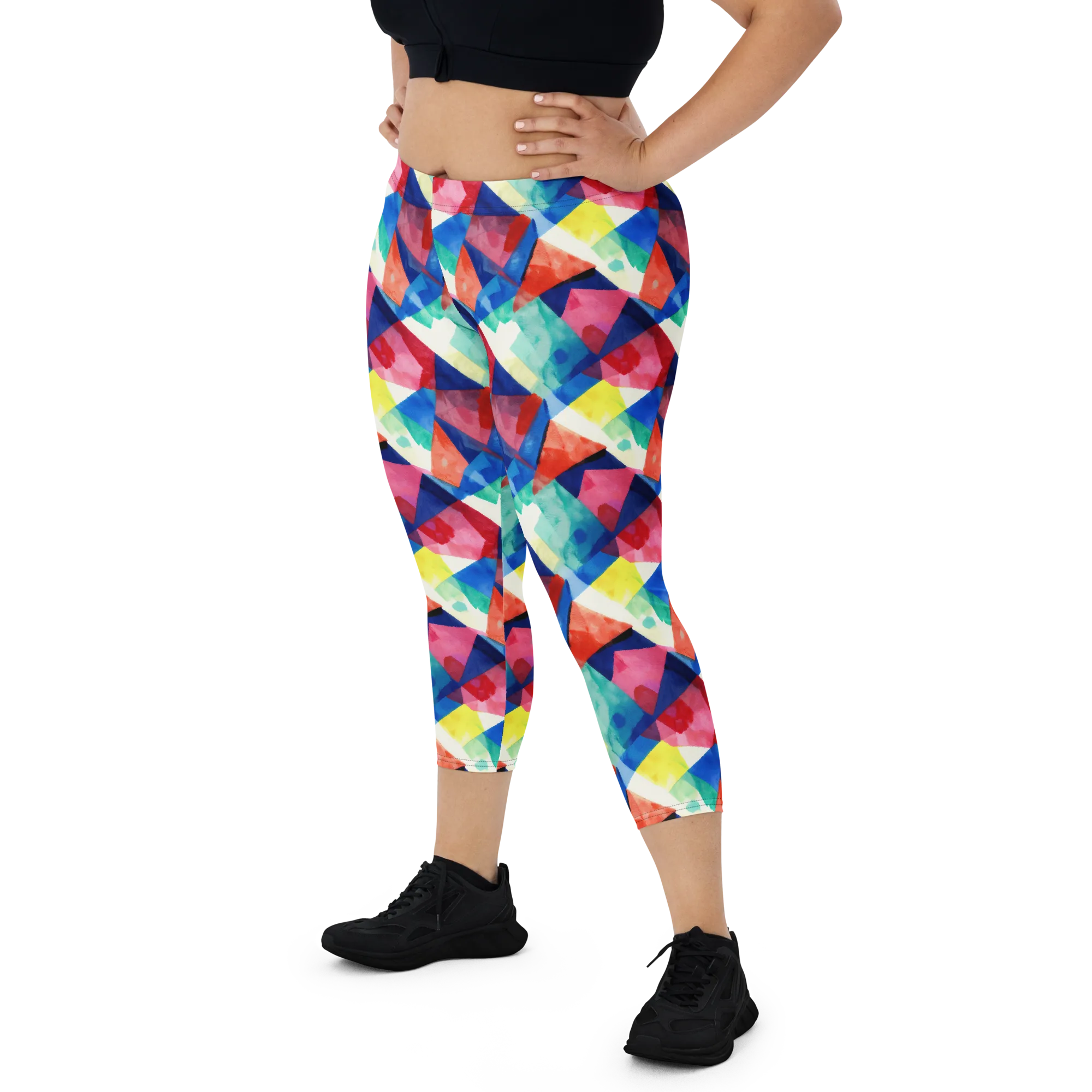Chromatic Collage on Capri Leggings — Print file